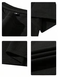 5 Pieces Of Men's Casual Sport T-Shirts, Solid Color Round Neck Short Sleeves, Quick-Drying Breathable Training Shirts, Fitness Running Shirts, Summer Casual Comfortable Tops