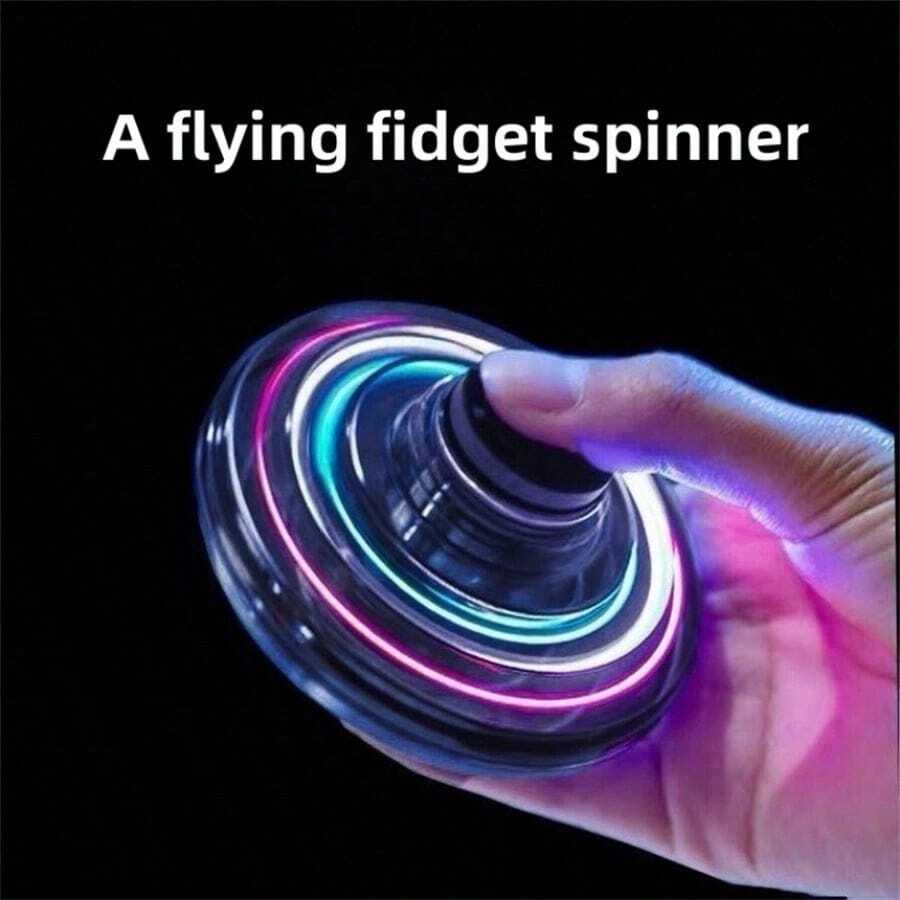 1个 - UFO悬浮发光陀螺 - 户外游戏 - 互动游戏 - 返校季 - 毕业季 - 减压 - 感应飞行象棋 - 礼物 - 赠品 - 具象化 - 情侣游戏 - 猫咪礼物 - 女士适用 - 男士适用 - 互动 - 派对游戏 - 我玩 - 史迪奇玩具、旅行玩具、课堂减压玩具、迷你小玩意、洗澡玩具、圣诞文具、压力球、生日礼物、节日礼物、完美礼物