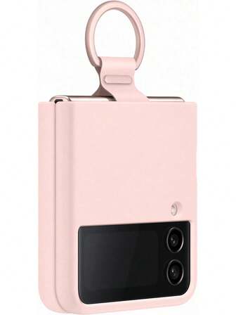 Samsung Silicone Ring Case For Samsung Galaxy Z Flip4 - Pink