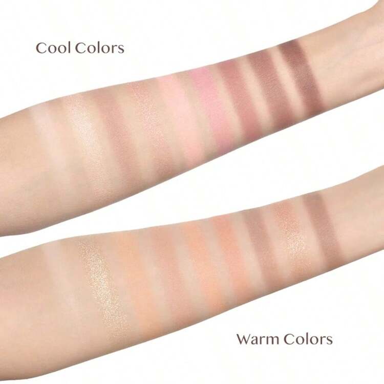 INTO YOU 9-Color Eyeshadow Palette, Minimalist & Practical Multifunctional - View 5