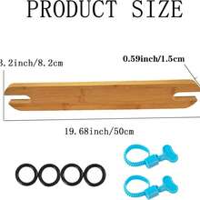 1pc Bamboo High Chair Footrest With Adjustable Straps For Safety - Wooden Footrest Suitable For Use With Antilop High Chair Accessories - Yellow - View 6