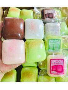 1个逼真食物造型软胶玩具，慢回弹挤压减压礼品，派对赠品 - 彩色 - 查看 4
