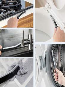 Set di 6 pezzi Spazzole per pulizia di fessure con setole rigide - Pulitore per fessure sottili, spazzole per la pulizia piccole, spazzole per fughe di piastrelle, per cucina, bagno, casa, pulizia di finestre