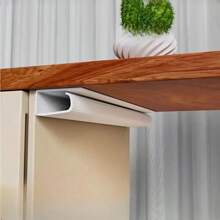 1PC 40cm/15.75inch Under-Desk Cable Tray Self-Adhesive Cable Organizer Cable Management Accessories Cable Protecter No Drilling PVC Invisible Slot Organizer For Monitors And Computers,Durable PVC Material