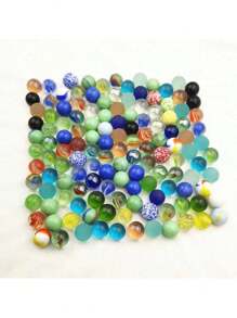 Set de 20 piezas/50 piezas de canicas de vidrio de colores variados
