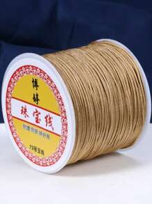 0.8mm Solid Color Acrylic Beading String, Suitable For DIY Bracelets And Necklaces - Non-Elastic Jewelry Making Supplies, 72 Yards