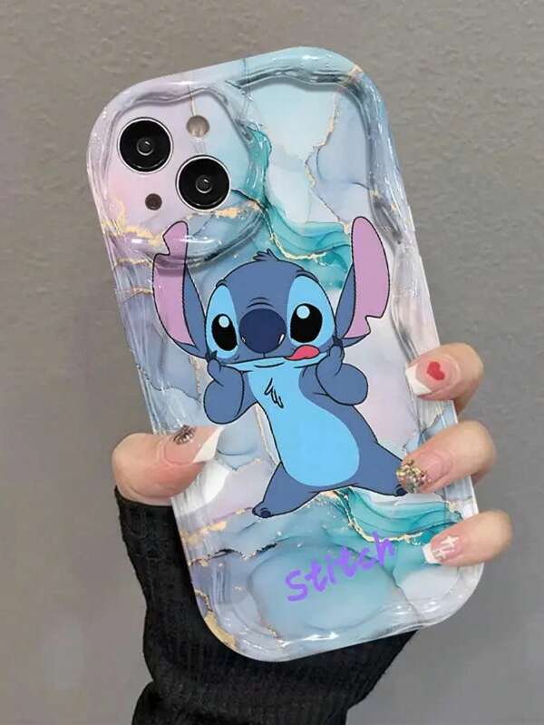 1 pièce Coque de protection pour téléphone portable Motif Stitch ajouré Compatible avec iPhone 7/8/X/XS/XR/11/12/13/14/15/16 Plus Pro Max. Offrez des cadeaux d'anniversaire à vos amis et à vos proches.