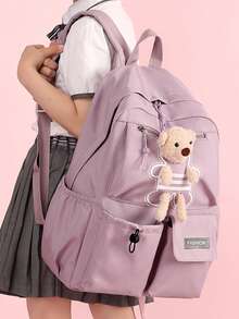 During The School Season, Students And High School Students Use High-End Appearance Style Schoolbags. The Capacity Is 45L Or 6L. They Are Made By The Morio Brand. They Have A Large Capacity And A Cute Appearance. - Multicolor - View 4