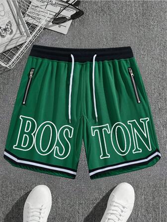 1 pieza Nuevos pantalones cortos de verano para hombre, casuales, para hacer ejercicio, con bolsillo con cremallera, ropa de gimnasio, con cordón en la cintura, pantalones cortos de baloncesto, elásticos y ligeros, perfectos para baloncesto, béisbol, entrenamiento, correr, ejercicio, atletismo, al aire libre