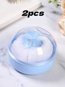1pc Body Powder Powder Puff,Large Portable Handle Hair Salon Makeup Sponge Set (Handle Pattern Randomly Shipped)