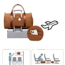 Multi-Piece Set Including: Women Sports/Fitness Bag, Men's Wet & Dry Separation Short Trip Travel Bag With Shoe Compartment, Handheld/Shoulder Carry Large Capacity Travel/Gym/Yoga Bag, With Detachable Shoulder Bag - Multicolor - View 3