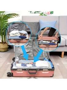 10/20Pack Extra Large Vacuum Storage Bags 40"X60" With Hand Pump, Airtight Compression, Dust & Moisture Resistant, Zip Closure, No Electricity Needed, Multipurpose Plastic Bags For Clothing, Bedding, Dorms, Moving