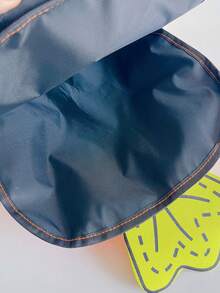 1pc New Versatile Carrot Backpack With Contrast Color, Creative And Waterproof For Outdoor Use