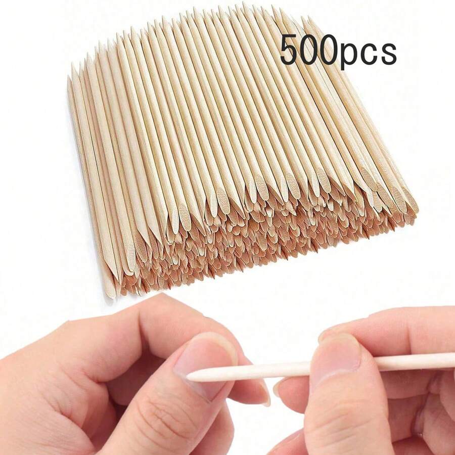 500/300/200/100/50 pezzi Bastoncini in legno d'arancio da 114 mm/4,49" per spingere le cuticole e pulire le unghie, adatti per saloni di manicure e arte di unghie fai-da-te, forniture per unghie, strumenti per unghie, strumenti per arte di unghie, back to school, unghie, strumenti per unghie per unghie finte