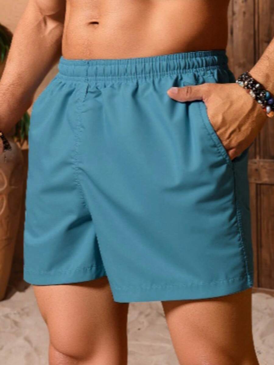 Traje de Baño para Caballero Estilo, Comodidad y Frescura para Playa o Piscina Secado Rápido y Máximo Confort Perfecto para Vacaciones, Alberca y Verano con Estilo Listo para la Aventura Acuática - Azul - Ver 1
