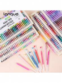 Languo 168-Piece Colored Pens Set With 162 Vibrant Colors & Premium Organizer Case - 0.6mm Fine Tip Art Markers For Journaling, Bullet Writing, Scrapbooking, School, Office