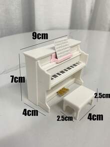 Accesorios en miniatura de instrumentos musicales a escala 1:12 - Guitarra, Piano de cola, Piano de trípode, adecuado para muñecas 1/12, escena en miniatura, juguetes creativos para adolescentes, plástico, ideal para graduación, regreso a la escuela, decoración de escritorio, juguetes de escena de mascotas, regalos de cumpleaños, juguetes, suministros para fiestas, decoraciones de cumpleaños, juguetes fidget divertidos, mini artículos - Ver 10