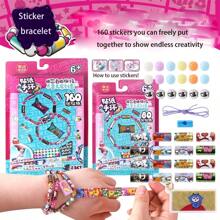 1pc Multi-Size Mystery Box Sticker Bracelet, DIY Free-Combination Beaded Bracelet, Surprise Mystery Box, Creative Sticker [Some Parts Randomly Selected, Color Difference, Outer Packaging Randomly Shipped]
