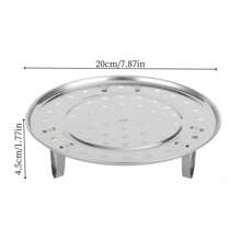 1pc Multi Functional Stainless Steel Steaming Rack, Detachable Waterproof Steaming Compartment, Household Kitchen, Multi Specification Steaming Basket Plate, Pressure Cooker Steaming Rack