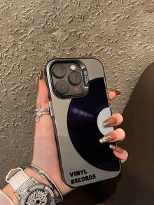 Ốp điện thoại phong cách retro thời trang, chống sốc, họa tiết đĩa than, quà tặng ngày lễ cho trẻ em, tương thích với iPhone 7, 8, X, XS, XR, 11, 12, 13, 14, 15, 16 Pro Max. Thiết kế thời trang, tương thích với Samsung A33(5G)/A32(4G)/A52(5G 4G), S20FE/S21FE/A14(4G 5G), S23/S23 PLUS/S23 ULTRA/S23 FE/A55 5G/S24/S24 PLUS/S24 ULTRA/A05/A05s. Quà tặng sinh nhật cho các bữa tiệc. - Xám - Xem 1