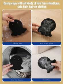 5pcs Enhance Adsorption Laundry Pet Hair Remover For Both Dry And Wet Purposes, Laundry Hair Catcher, Household Sponge Laundry Sticky, Sweater Sticky, Easy To Remove In Washing Machine, Reusable, Easy To Clean, Save Drying Time,For Home, Laundry, Use In Washing Machines And Dryers