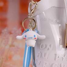 1/7 件套粉色 Hello Kitty 猫可爱防水钥匙扣(女士适用)、紫色 Kuromi 硅胶趣味包包挂饰及汽车必备配件、生日及毕业教师答谢礼物、护士防污防锈钥匙扣(带挂绳)、肉桂卷周边、Sanrio 授权商品。汽车配件(学校背包)、卡通哥特风 Y2K 风格 - 彩色 - 查看 6