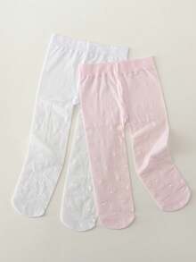 2對女童尼龍連腳跳舞緊身褲 - 彩色 - 查看 8