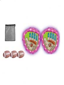 Juego de pelotas pegajosas con objetivo luminoso - Conjunto de 6 pelotas de succión y guantes con objetivo luminoso, juguete deportivo para niños mayores de 3 años (para uso en interiores y exteriores) Labobo