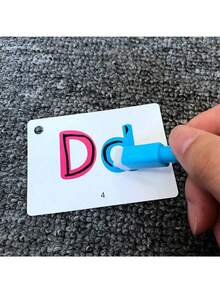 3/9/15 pièces Cartes en anglais avec stylo effaçable et anneau à boucle