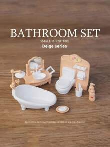 Mini Dollhouse Furniture Set, Suitable For Bedroom, Living Room And Bathroom Decor | Ideal Christmas/Halloween Gift, Dollhouse Miniatures. Mini Furniture Set, Fit For Doll House - Bedroom, Living Room, Kitchen, Bathroom Accessories - Holiday Gifts, Christmas, Halloween