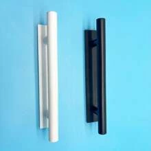 2/4pcs Self-Adhesive Cabinet Handles - Fashionable Black, Durable ABS Plastic, Easy To Install On Doors, Drawers, Wardrobes | Modern Design, Smooth Surface, Cabinet And Drawer Pulls