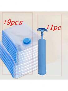 10/20Pack Extra Large Vacuum Storage Bags 40"X60" With Hand Pump, Airtight Compression, Dust & Moisture Resistant, Zip Closure, No Electricity Needed, Multipurpose Plastic Bags For Clothing, Bedding, Dorms, Moving