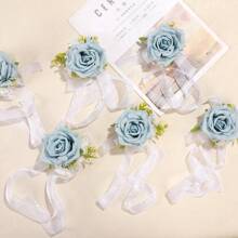 1 Stück Armband mit blauer Rosen Sternenhimmel Optik, Hochzeit Brautjungfer Party Feier Spitze Armband
