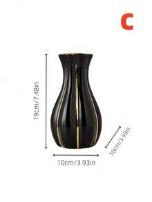 1 chiếc bình gốm hình nón cỡ nhỏ thích hợp cho lối vào phòng khách, bệ cửa sổ, mặt bàn, nhiều loại đồ trang trí cảnh, cắm hoa, bình hoa - Nhiều màu - Xem 11