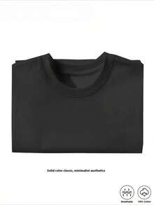 --Cuello redondo cómodo, absorción de humedad y sudoración, algodón súper suave, regalo perfecto para actividades al aire libre de verano, ropa de papá humorística para el día a día perfecto para actividades al aire libre cómodas toda la temporada--Cuello redondo cómodo, absorción de humedad y sudoración, algodón súper suave, regalo perfecto para actividades al aire libre de verano, ropa de papá humorística para el día a día perfecto para actividades al aire libre cómodas toda la temporada - Negro - Ver 5