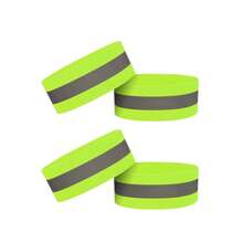 4 Packs Reflective Safety Bands For Wrist, Arm, Ankle & Leg – High-Visibility Adjustable Reflective Straps For Night Running, Cycling, Walking, Jogging & Outdoor Activities – Reflective Gear With Elastic Design For Enhanced Visibility & Motion Detection