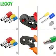 AWG 22-10 电线端子套件，绝缘环连接器组合套件，适用于工业用途，8 种 AWG 22-7 连接器，针式端子组合，铜压接绝缘线端端子