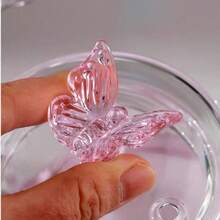 1个650毫升创意蝴蝶形玻璃茶壶带浸泡器 回到学校