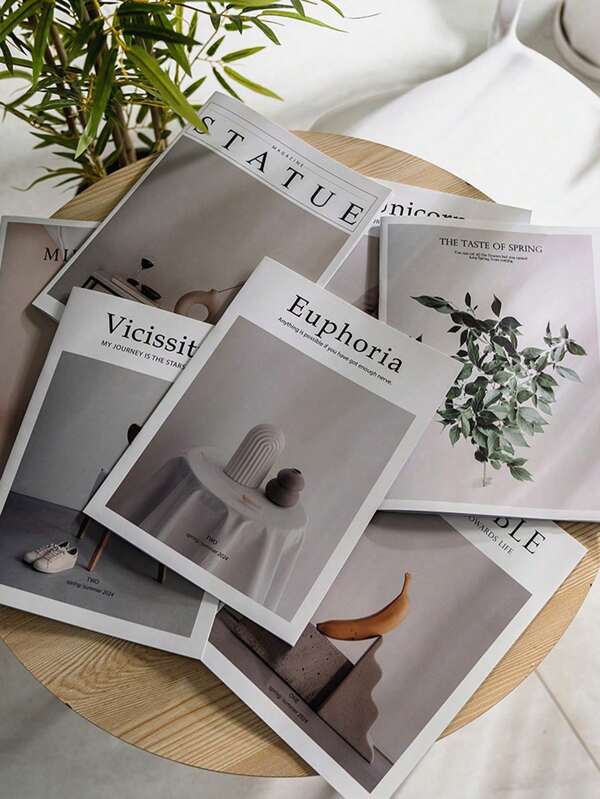 1 stuk Ins-stijl Simple English Magazine, foto-accessoires, fotografieachtergrond, woninginrichting, eenvoudige woondecoratie, geschikt voor live-uitzendingen, straatfotografie, geschikt voor eten, sieraden, cosmetica en andere fotografie-activiteiten