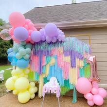 113pcs Pastel Rainbow Balloon Arch Kit, Macaron Color Assorted Party Balloon Garland Set, Suitable For Baby Shower, Wedding, Engagement, Birthday, Gender Reveal, Anniversary, Easter Decor