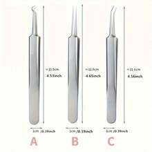 1/3/5pcs Stainless Steel Blackhead Removal Tool Set, Acne Needle Blackhead Clip, Facial Cleaning Tool Set, Nose Cleaning Tool,Stainless Steel Blackhead Tweezer Set Pimple Tweezers Extractor Tool For Remove Blackhead - Multicolor - View 9