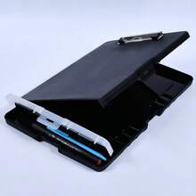 PP Folder Storage Box File Box A4 Writing Board Clip, Large-Capacity Nursing Clipboard With Pencil Case,Back To School,School Supplies