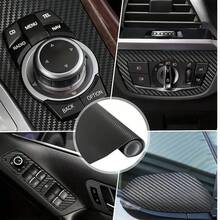 1pc 50cm X 300cm 3D Black Carbon Fiber Vinyl Wrap Sticker To Decorate Your Car - Car Motorcycle Modification Carbon Fiber Car Film - one-size - View 10