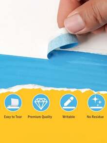 8pcs/6pcs/4pcs/2pcs Solid-Color Adhesive Tape, A Simple Portable Art Tape, Is Used For Painting And Returning To School. It Is Suitable For Painting, Art Students, Art Examinations, Sketching, Oil Painting, Handbooks, Letters, And Handbooks. It Can Be Freely Pasted And Cut At Will. It Is An Essential Tool For Home Decoration,Back To School,School Supplies - Multicolor - View 4