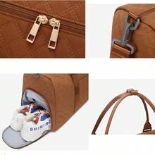 Multi-Piece Set Including: Women Sports/Fitness Bag, Men's Wet & Dry Separation Short Trip Travel Bag With Shoe Compartment, Handheld/Shoulder Carry Large Capacity Travel/Gym/Yoga Bag, With Detachable Shoulder Bag - Multicolor - View 8