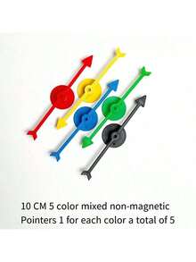 1/3pcs Suction Cup Rotating Dial Lucky Spin Wheel Classroom Interactive Teaching Tool For English Phonics Learning - Multicolor - View 10