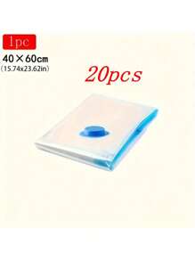 10/20Pack Extra Large Vacuum Storage Bags 40"X60" With Hand Pump, Airtight Compression, Dust & Moisture Resistant, Zip Closure, No Electricity Needed, Multipurpose Plastic Bags For Clothing, Bedding, Dorms, Moving