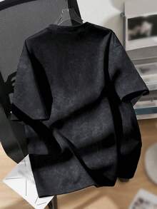 1 件青少年女孩休闲宽松户外和室内运动水洗印花圆领短袖 T 恤，百搭，春夏秋冬