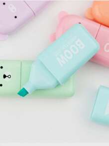 1 Stück/2 Stücke/4 Stücke Mini Fluoreszierender Stift-set, Macaroon 6 Farben Pastell Textmarker Stifte Für Studenten, Augenschutz