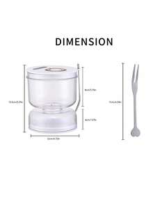 1 件装腌菜容器，食品储存罐，带橄榄油分离器、过滤盖、干湿分离，适用于家庭厨房